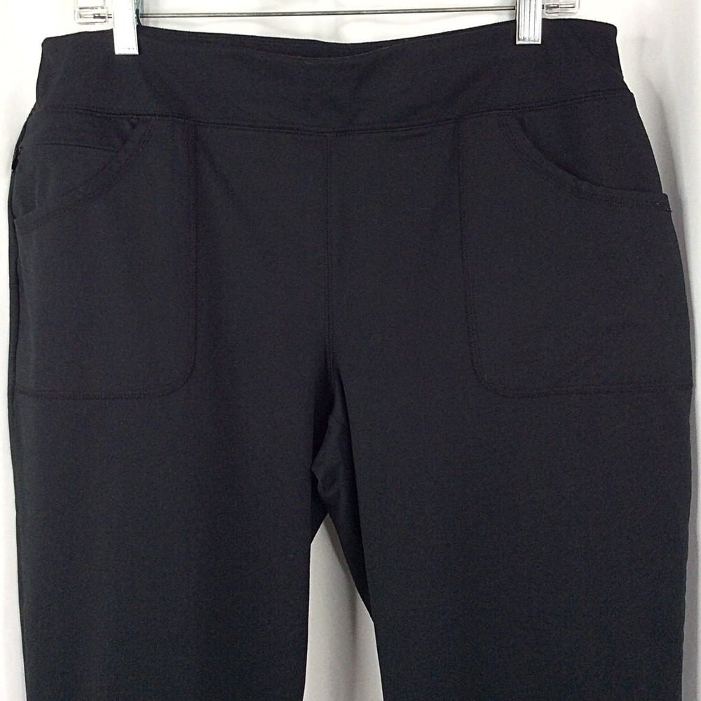 Lands End Pull On Knit Pants Women's Size Large Petite Black - Picture 3 of 8